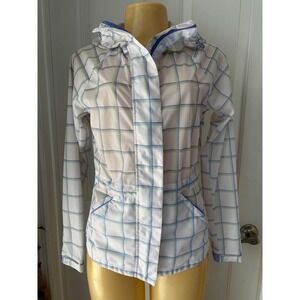 Skechers women's‎ GOshield Jubilee Jacket. Sz XS Green& Blue plaid  (204)